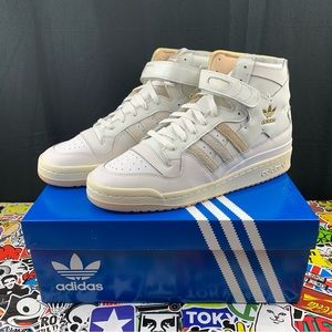 Adidas Forum 84 High Tops Neutral Tan Mens And Womens Size
